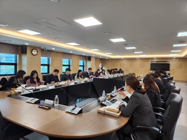 충청권 4개 시·도 교육청(대전·세종·충남·충북)이 지난 21일 학교급식 업무 협의회를 개최하고 있다.