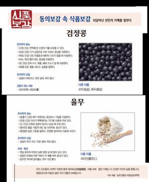 [식품보감] 검정콩, 율무