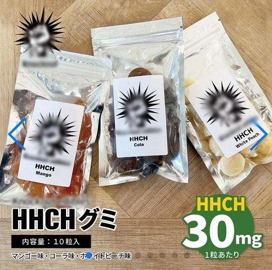 일본에서 유통된 대마 유사 성분(HHCP)이 원료로 사용된 젤리제품.(사진 제공: 식품의약품안전)
