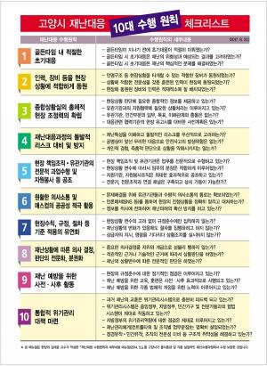 고양시 '재난대응 10대 수행원칙' 전국으로 전파